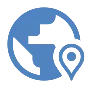 Global coverage icon